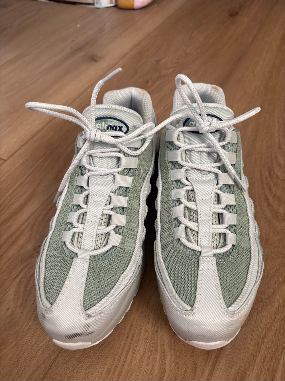 Nike Men’s Sneakers in Sage Green and White